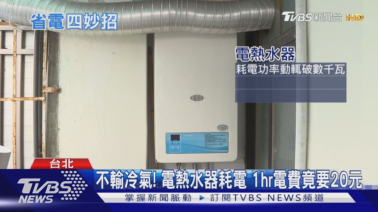當心吃電怪獸!電熱水器洗澡 一小時電費竟要20元