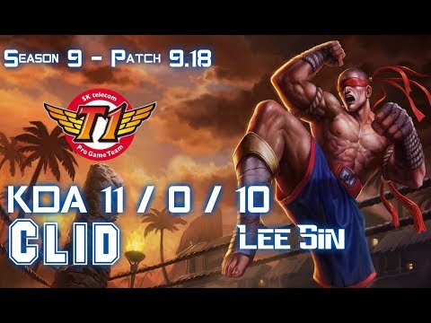 SKT T1 Clid LEE SIN vs ELISE Jungle - Patch 9.18 KR Ranked