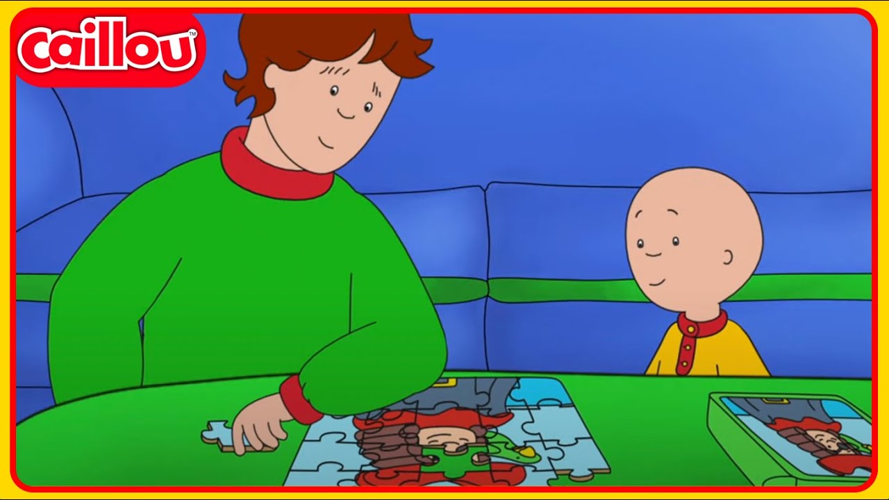 Resolvendo um quebra-cabeça com o Papai | Clássicos Caillou