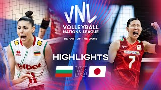 Волейбол BUL vs. JPN — Highlights | Week 1 | Women's VNL 2024