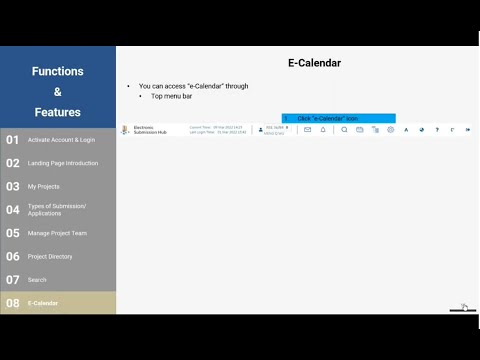 e-Calendar - Overview