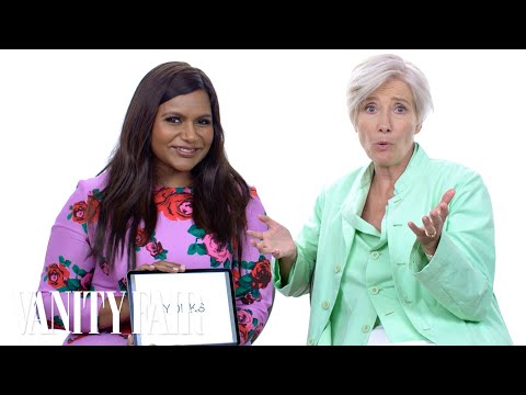 Emma Thompson and Mindy Kaling Teach You Posh British Slang | Vanity Fair