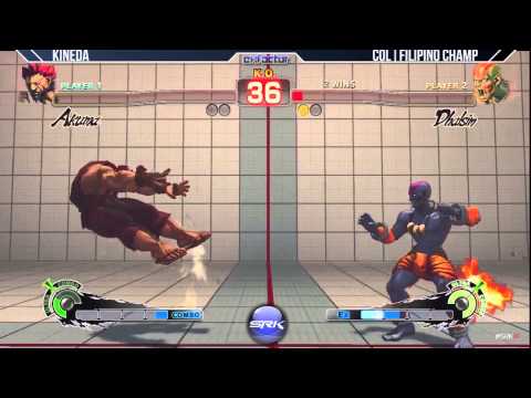 SRK EX-FACTOR 1.5 - SSF4 AE 2012 - Kineda (Akuma) vs Col Filipino Champ (Dhalsim)