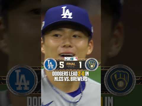 Dodgers head back to LA 2-0 #MLB #NLCS #Dodgers #brewers
