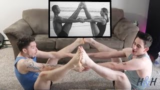 Yoga Challenge Gay Couple Edition
