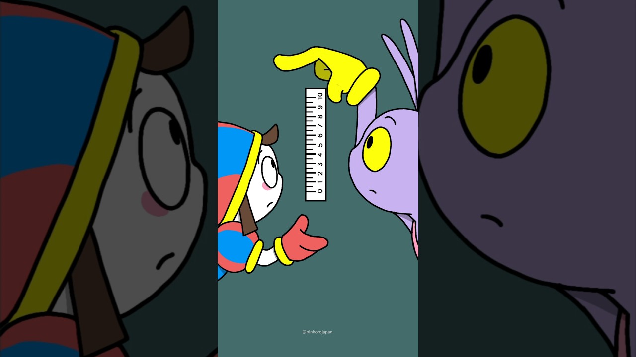 Now it’s your turn🤪Ruler Reflex Challenge! POMNI & JAX #blackpink #kpop #youtubeshorts #challenge