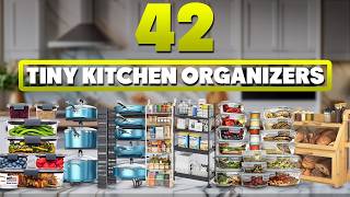 42 Amazon Kitchen Organization & Storage Hacks For Tiny Kitchen Spaces!