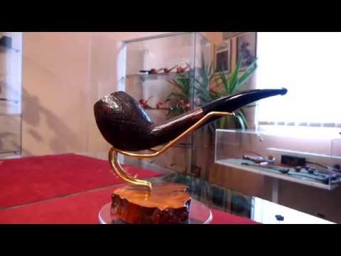 Pipa in radica half bent sabbiata - www.paronellipipe.it