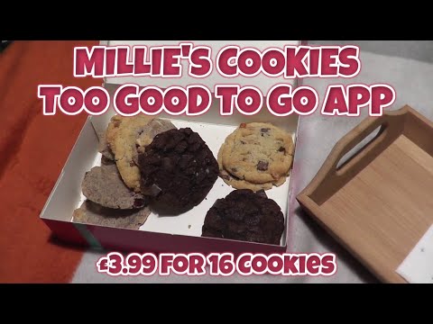Opening a TooGoodToGo Box from Millie's Cookies!