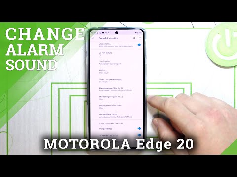 How to Set Custom Alarm Sound in Motorola Edge 20 - Pick Alarm Clock Song