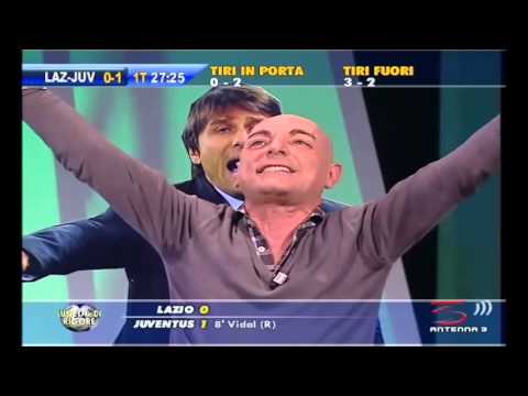 Lunedì di Rigore - il momento dei gol di Lazio - Juventus 0 - 2 (AntennaTre)