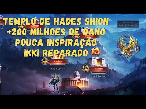 🏆 Templo de Hades Shion +200 Milhões Pouca Inspiração