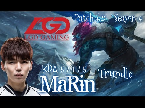LGD MaRin TRUNDLE Top vs MAOKAI - Patch 6.9 KR | League of Legends