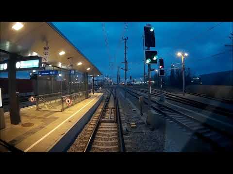 Wien Hauptbahnhof nach Wiener Neustadt über Ebenfurth Cab View