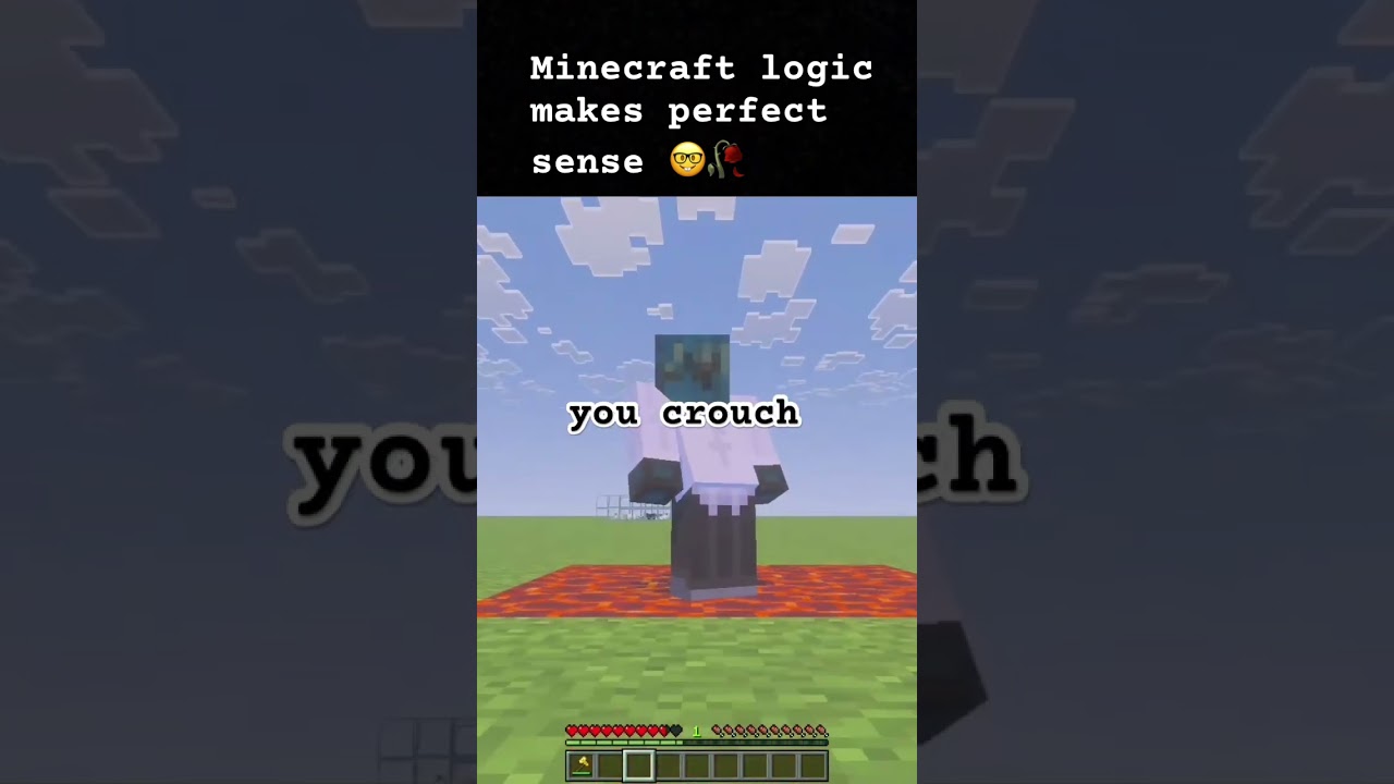 Minecraft logic makes perfect sense 🥀#shorts #minecraft #viral