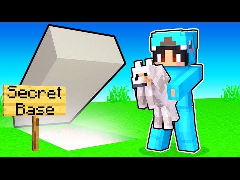 My BABY Wolf's SECRET Minecraft Base!
