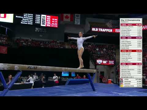 Ana Padurariu 9.95 Beam Utah @ Big 12 Championships 3-22-25