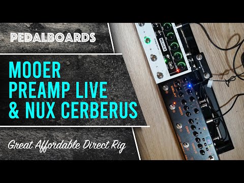Mooer preamp live & NUX Cerberus. Affordable great direct tones!