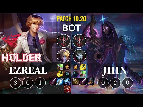 RW Holder Ezreal vs Jhin Bot - KR Patch 10.20