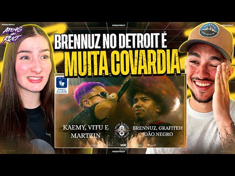 Apenas um react | BRENNUZ, GRAFITEH E JOÃO NEGRO X KAEMY, MARTZIN E VITU | SEGUNDA FASE | BDA 8 ANOS
