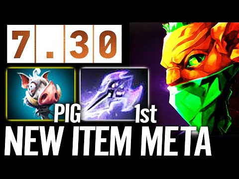 🔥 7.30 NEW ITEM Pig Pole + Mage Slayer 1st Bounty Hunter WTF Imba Meta Offlane Dota 2 Pro