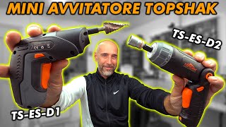 Due mini avvitatori a batteria  a confronto TS-ES D1 e TS-ED D2