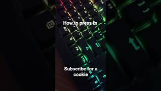 How to press fn on keyboard