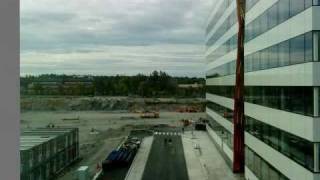 preview picture of video 'Time lapse of the building of Kista Terrass House 10 (slow version)'