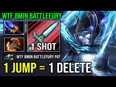 1 JUMP = 1 DELETE Fastest 8Min Battle Fury 100% Unkillable Nonstop Godlike Phantom Assassin Dota 2