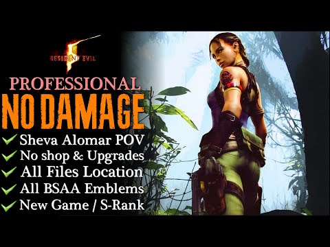 【RE5】NO DAMAGE/Professional/S-Rank/No Upgrades (Sheva Alomar)