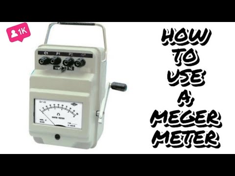 How to use a megger meter