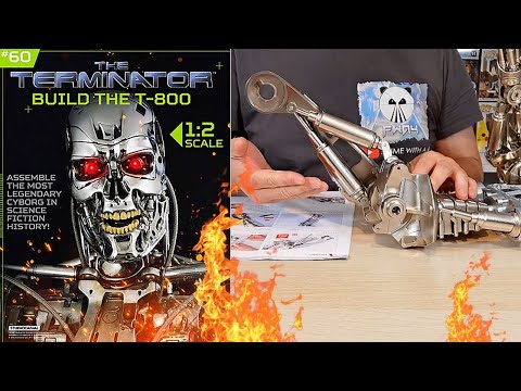 Build The Terminator T-800 Issue 60 - Assemble More Muscles For The Right Leg (Speed Build)