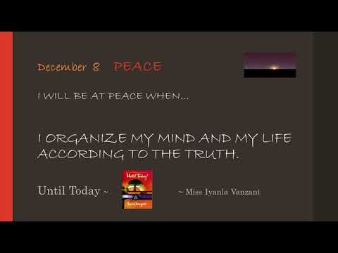 Iyanla Vanzant~ UNTIL TODAY~December 8