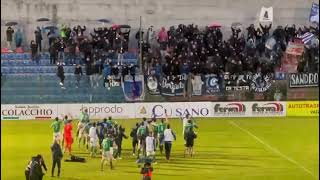 I tifosi del Siracusa a fine partita: "La capolista se ne va..."