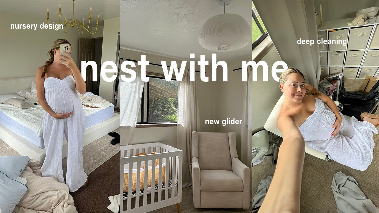 SETTING UP OUR NURSERY 🧸⎮ NEST WITH ME