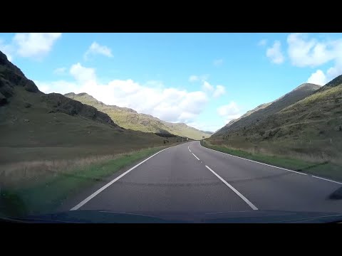 Time lapse journey UK - Cumbria to Oban in Scotland - drivelapse