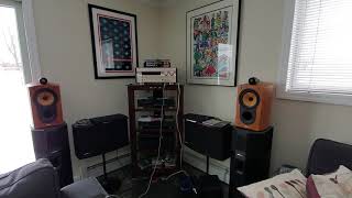 Video thumbnail for B&W Nautilus 805s NAD 2200 Yamaha DSP A1 by Happy Stereo