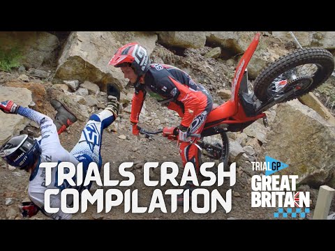 TRIAL GP GREAT BRITAIN- CRASH COMPILATION