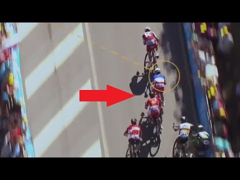 Sagan vs Cavendish crash analysis compared to Demare Tour de France 2017 4 stage