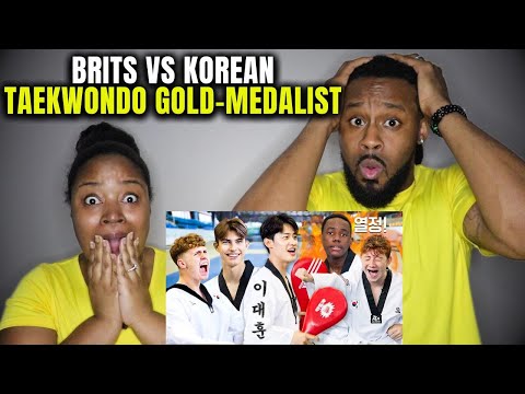 🇬🇧🇰🇷 British Highschoolers VS Korean Taekwondo Gold-Medalist!! (American Couple Reacts)