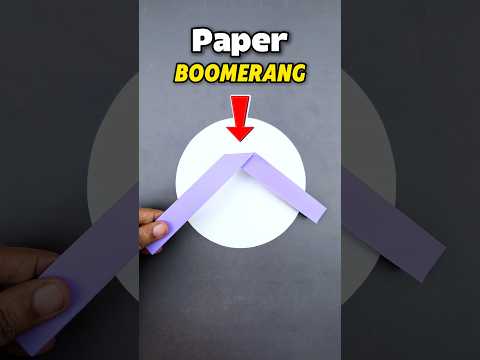 ✈️ How to Make a Flying Paper Boomerang | Easy DIY That Actually Comes Back!