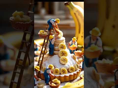 Eyy Banane oru poo tharamo🍌#ai#animation#miniature#trending#viralshort#vazha#cooking