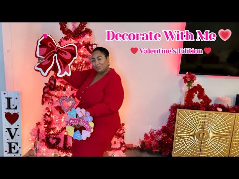❤️ Valentine’s Day Decor 🎀 | I Turned My Christmas Tree Into a Valentine’s Tree 💕✨