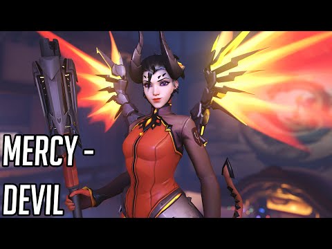 Mercy "Devil" Skin Showcase - Overwatch 2