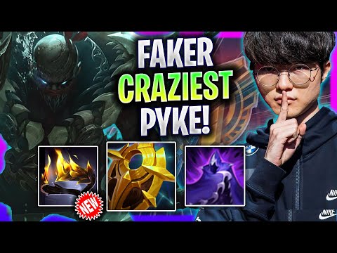 FAKER CRAZIEST PYKE GAME EVER! - T1 Faker Plays Pyke Support vs Maokai! | Season 2024
