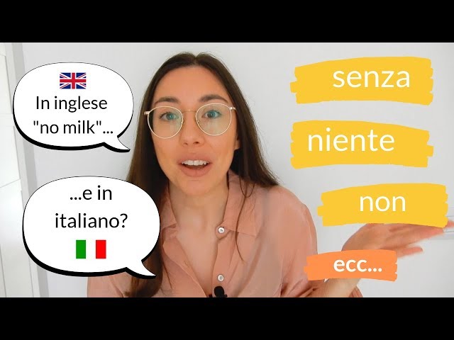 Videouttalande av niente Italienska