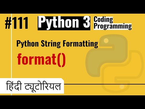 111 Python Format String Print Output Python Hindi Tutorials 2021