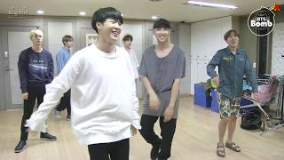 BANGTAN BOMB RM and Jin Dance Stage Behind the sce