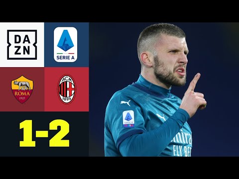 Ibra lässt Kessié den Vortritt - Rebic knallt Milan an Inter ran: Roma - Milan 1:2 | Serie A | DAZN