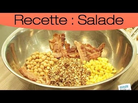 Faire une salade composée croquante